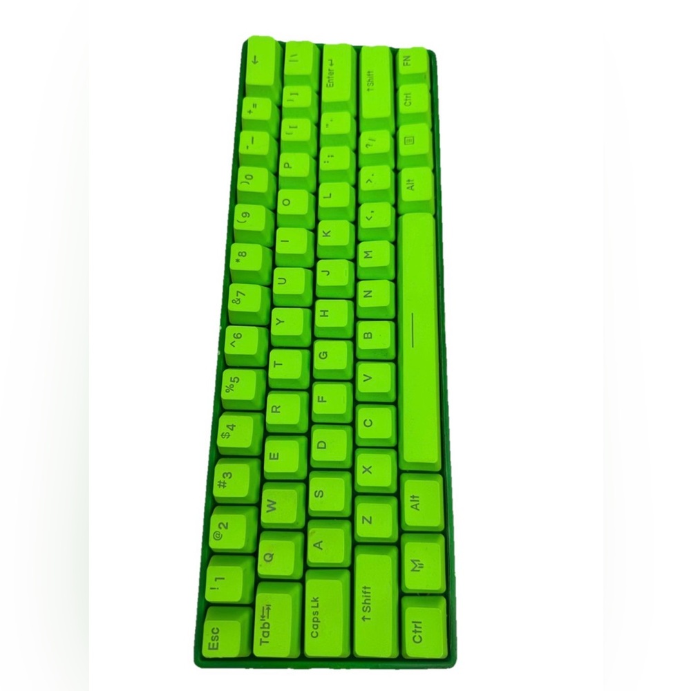HK Gaming GH61v2 Mechanical Keyboard Green READ FLAWS